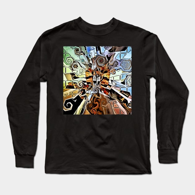 Abstract Dimensions Long Sleeve T-Shirt by perkinsdesigns